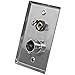 Seismic Audio SA-PLATE6 Stainless Steel Wall Plate with One 1/4-Inch TS Mono Jack and One XLR Female Connector