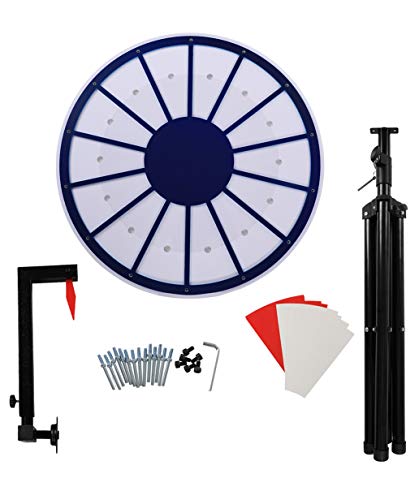 SPRAWL 24" 14 Slot Spinning Game Color Prize Wheel Folding Fortune Party Game