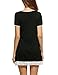 HOTOUCH Nightgowns for Women Pleated Sleepdress Scoopneck Night Dress Lcce Sleepwear Black L