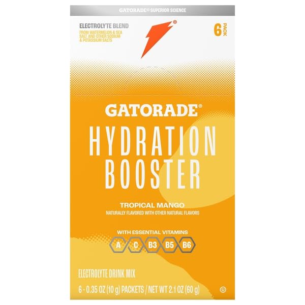 GATORADE, HYDRATION TROPICAL MANGO, 6 COUNT