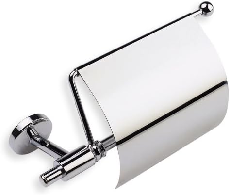 Chrome Toilet Roll Holder with Cover P11C-08