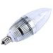 LEDMO LED Candelabra Bulb, LED Candle Sharp Bulbs, E12 3W, 25W Equivalent, Warm White 3000K, 270LM, CRI80, Non-Dimmable,10 Pack