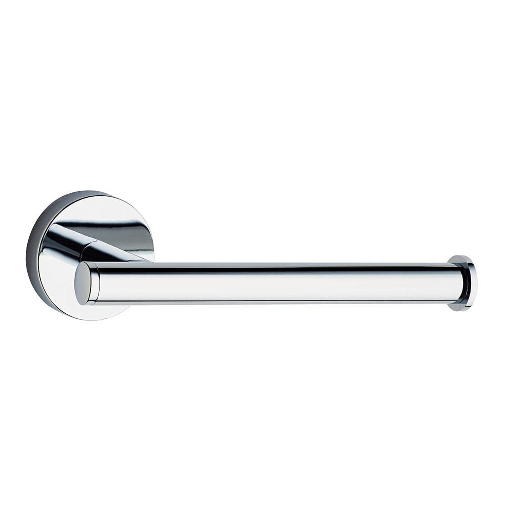 OXEN 446423 Stainless Steel 304 ME Toilet Roll Holder No Drills, 3M Adhesives or Screws. Shiny Chrome Finish with Rounded Shapes