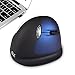 ev. Wireless Ergo Vertical Mouse, Rechargeable Laser Ergo Gaming Mice 2500 DPI Adjustable for Laptops and PC, 7 Colors Breathing Light, 6 Buttons, Large Version, Right Hand