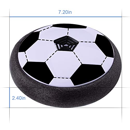 Verkstar Kids Toys Air Power Soccer Ball, Kids Disk Hover Ball Equipped with LED Lights, Sports Toys Foam Bumpers for Indoor Outdoor Activities