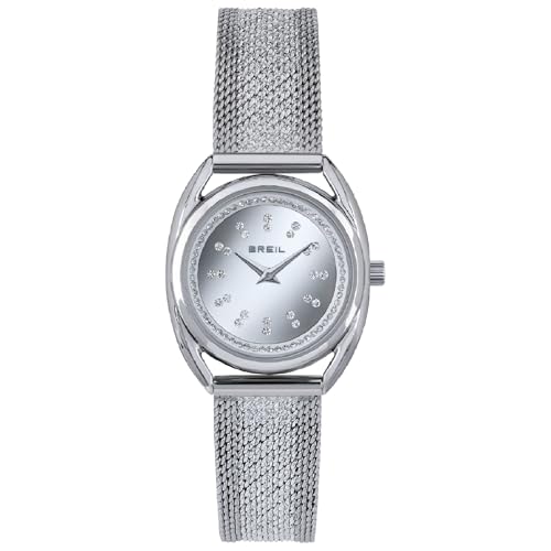 Breil Ladys' Petit Charme Watch Collection Mono-Colour Silver dial 2 Hands Quartz Movement and Steel MESH TW1894