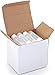 25, Clear, Empty, 5.5 ml Lip Balm Tubes with White Caps