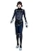 miccostumes Women's Queen Makoto Niijima Cosplay Costume Jumpsuit with Mask （Women l） Blue