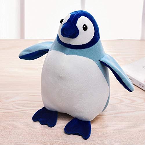 Mmban Ergonomically Designed Adult Children's Airplane Train Car Office or Camping Travel Pillow Soft Memory Cotton U-Shaped Neck Pillow Blue Penguin