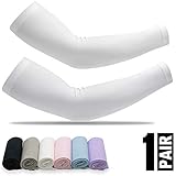 Arm Sleeves for Women and Men - Sleeves to Cover Arms with UV Protection Compression Sleeve Arm Warmers Cooling Forearm Cover up Tattoo for Football Baseball Basketball Cycling Running Volleyball Golf