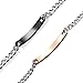 NEHZUS Mens and Womens Couple Stainless Steel Bracelets,Best Gift Ideas for Wife Husband (his queen her king)