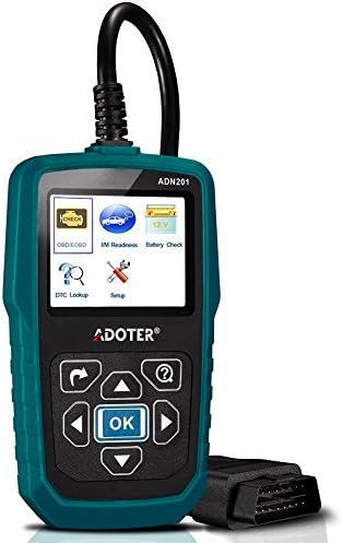 Adoter OBD2 Code Reader Car Diagnostic Tool,Car Powertrain Engine Fault Code Reader Car Diagnostic Scan Tool Battery Test For Car, SUV, Mini Van,BMW,Honda