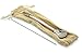 Leather Wrapped Handmade Mate Gourd with Alpaca Silver Trim and Silver Bombilla. Made in Argentina (Tan, Natural Gourd)