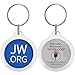 Round Jw.org No Blood Double Sided Key Chain. Jehovah's Witness Car accessory-10 Pieces Pack