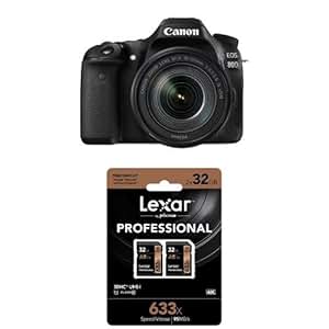 Amazon.com : Canon EOS 80D Digital SLR Kit with EF-S 18