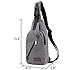 liujingjing Anti Theft Sling Backpack Shoulder Chest Crossbody Bag Lightweight for Men Women Casual Hiking Outdoor Sports Travel Canvas Bag Grey