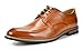 Bruno Marc Men's Prime-1 Brown Leather Lined Dress Oxfords Shoes - 9 M US