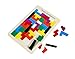 AlleTechPlus Wooden Tetris Puzzle 40 Pcs Brain Teasers Toy for Kids, Wood Tangram Jigsaw Brain Games Educational Toys Gift with New Package