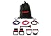 Lifeline Resistance Trainer Kit with 10lb to 100lb Adjustable Resistance Level Bands for More Workout Options Includes Triple Grip Handles, Door Anchor, 5ft Exercise Tubes and Carry Bag, Extreme