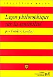 Leçon philosophique sur la sensibilité by