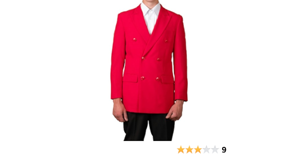 double breasted red jacket