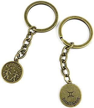 1 PCS Keyrings Keychains Key Ring Chains Tags Jewelry Findings Clasps Buckles Supplies V0NJ4 Gemini