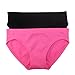 Fruit of the Loom Big Girls' Seamless Bikini Brief, Neon Pink/Black, Large(Pack of 2)
