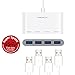 Macally 4-Port USB-C to USB 3.0 Data Hub Adapter, Converter for Type-C Macbook Pro 2017 / 2016, Macbook 12-inch 2016 / 2015, XPS, Google Chromebook Pixel, and More USB 3.1 Type-C Devices (UCHUB4)