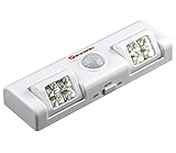 SAFEBAO Closet Light with 8 LED 90° Rotation Battery Powered Wireless Motion Sensor Night Light for Cabinet, Bedroom, Drawer, Garage, Stairs