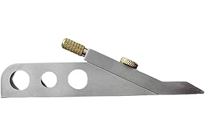 JCRBILW Guitar Nut Scribe Precision Marking Tool Adjustable Nut Slot Saddle Height String Spacing Marker Aluminum Alloy Brass