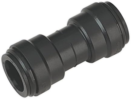 Sealey CAS15SC 15mm Straight Connector - Pack of 5, Black