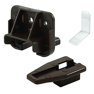 Slide-Co 223887 Drawer Track Guide and Glides – Replacement Furniture Parts for Dressers, Hutches and Night Stand Drawer Systems (2 Pack)