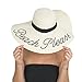 Benvas B07FPMNR2W | Beach Please Hat | Australian Bamboo Straw Sun Hat, Beach Hat for Women | Shade Hat, Straw Hat, Sun Protection, Shade, Sun Hats, Sun Hats for Women