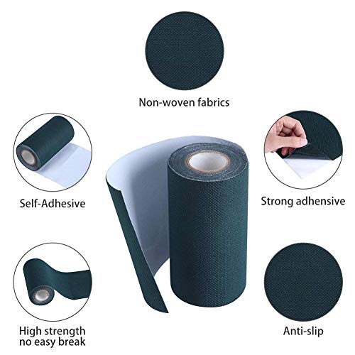 TYLife Artificial Grass Tape Self-Adhesive Seaming Turf Tape 6" x65.6'(15cm x 20m), Lawn,Carpet Jointing,Green - Thumbnail 2