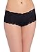 Maidenform Women's Modal Cheeky Hipster with Lace, Black, 8