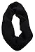 NEOSAN Womens Thick Ribbed Knit Winter Infinity Circle Loop Scarf Black
