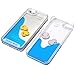 Yoption Liquid Case for iPhone 5 5s SE,Clear Cute Creative Design Liquid Floating Rubber Duck Hard Case Cover for iPhone 5 5s SE