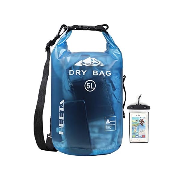 HEETA Waterproof Dry Bag for Women Men, 5L/10L/20L/30L/40L Roll Top
