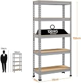 Yaheetech 2pcs 5 Tier Garage Shelving Units 140x30x150cm Heavy Duty view 3