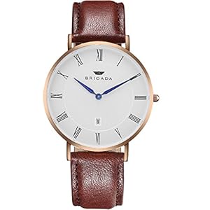 BRIGADA Swiss Watches for Men Women, Fashion Minimalist Quartz Men’s Women’s Watch, Great Gift for Someone or Yourself