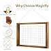 Magicfly Air Plants Frame Hanging Holder, 16 X 11 Inch Wooden Airplant Display Holder Succulent Tillandsia for House Plants, Hanger Wooden Shelf for Home Décor