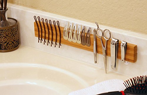 VANITYkeeper - Magnetic Personal Care Accessory Organizer / Holds tweezers, nail clippers, scissors and hair clips!