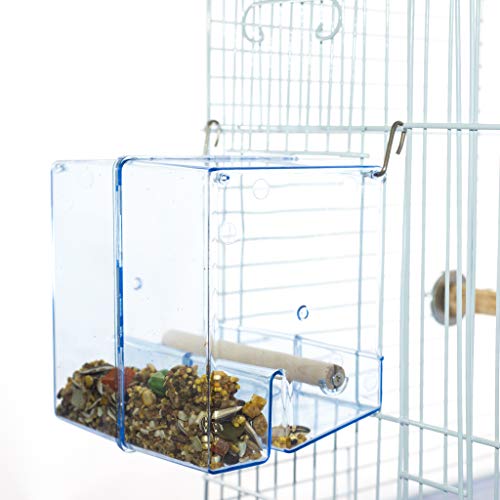 Birds LOVE Bird Feeder Seed Catcher Tray Hanging Cup Food Dish for