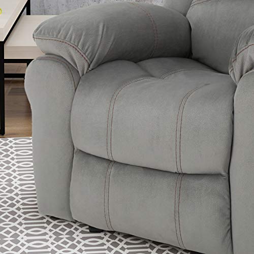 Christopher Knight Home Edwin Recliner, Grey + Black Pricepulse