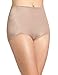 Rago Women’s Style 511 Light Shaping Panty Brief | High-Rise Full Coverage | Tummy Control with Power Mesh Panel | No Show Seams & Cotton Lined Crotch | Made in USA