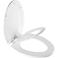 Mayfair NextStep2 Toilet Seat with Built-In Potty Training Seat, Slow-Close, Easy Clean, Removable that will Never Loosen, ELONGATED, White