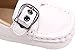 Femizee Baby Boys Girls Breathable Soft Sole Slip on Crib Shoes(Newborn/First Walker/Infant Baby),White 6-12 Months
