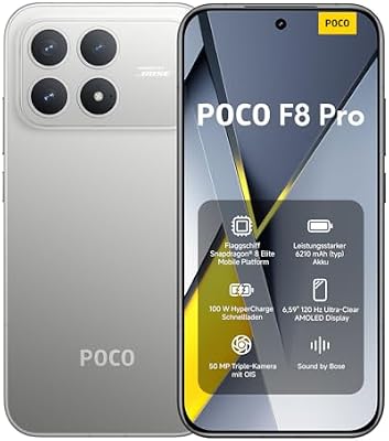 Poco F8 Pro Smartphone, 12+256GB, 6210mAh, 50MP, Titan