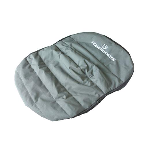 POWERWORKS Weatherproof Deluxe Riding Lawn Mower Seat Cover, Medium
