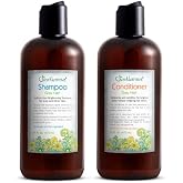 Just Nutritive Gray Hair Shampoo and Conditioner Set, Brightens and Removes Brassiness and Yellowing Without Purple Dye, Avocado Pomegranate and Black Currant Seed Oil, Sulfate Free, Made in USA, 16 o